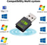 WLAN USB Stick Bluetooth Dongle, 600Mbps Dual Band 2.4GHz/5GHz Wireless Wi-Fi Network Adapter for PC