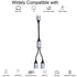 USB Y Splitter Cable: 1 Male to 2 Female USB Extension for Charger & Data Transfer - Compatible with Car, Laptop, TV,