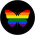 Cute Gay Pride Rainbow Flag Social Butterfly PopSockets Swappable Grip