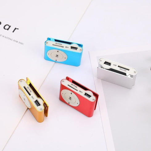 HAOISHOP 1pcs MP3 Player,3.5mm USB2.0 MP3 Player, Mini Music Mini Player with Clip Support Memory Card Simple No