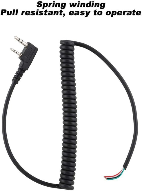 Walkie Talkie Speaker Cable, Speaker Mic Cable for Baofeng UV5R