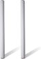 Sound Town 2-Pack 20” Subwoofer Mounting Poles, Compatible with 35mm Mount, White (STSD-20W-PAIR)