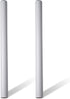 Sound Town 2-Pack 20” Subwoofer Mounting Poles, Compatible with 35mm Mount, White (STSD-20W-PAIR)
