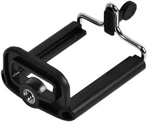 Tmboryuu Black Smartphone Tripod Mount Fits Tripod, Monopod, Selfie Stick Adjustable Clamp Holder