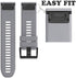 NotoCity Silicone Watch Strap Replacement for Forerunner 935, Fenix 5/5 Plus/6/6 Pro, Approach S60, Quatix 5