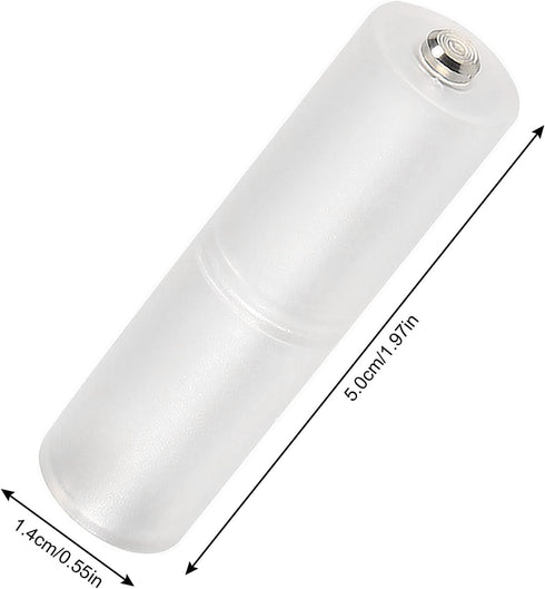 10pcs AAA to AA Battery Adapter AAA to AA Battery Converter Holder Battery Adapter Converter for AAA to AA Battery Clear Color