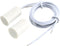 uxcell N.O. Recessed Wired Security Window Door Contact Sensor Alarm Magnetic Reed Switch White RC-33