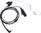 TC-320 2.5mm Acoustic Tube Earpiece with Mic PTT, Walkie Talkie Ear Piece for Motorola Talkabout T200 Series