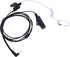 TC-320 2.5mm Acoustic Tube Earpiece with Mic PTT, Walkie Talkie Ear Piece for Motorola Talkabout T200 Series