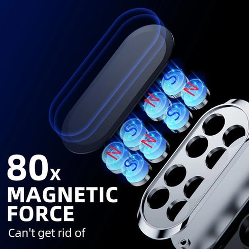 LDJYEONS 2pcs, 360 Car Phone Holder Magnetic Car Phone Holder, Rotation Capable, Suitable for General Smartphones
