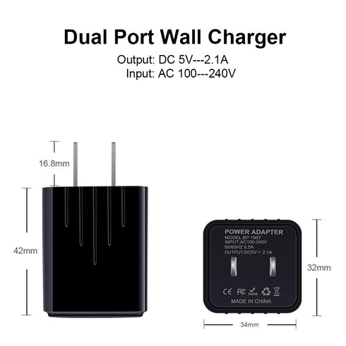Fast Charging USB Type C Wall Charger Block & 6ft Cable for Samsung Galaxy S22/S21/Note 20, Google Pixel, Moto G.