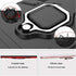 Urspasol for OnePlus 7T Case - Tempered Glass Screen Protector, Heavy Duty Armor Bumper Cover with Ring Holder (Black)