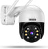 EVERSECU Outdoor PTZ Security Camera, 1080P, 2.4Ghz WiFi, Night Vision, Two Way Audio, Supports SD Card