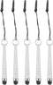 MECCANIXITY 5pcs Metallic Stylus Pen for Touch Screens, Mini Metal Capacitive Pens for Universal Devices, White