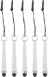 MECCANIXITY 5pcs Metallic Stylus Pen for Touch Screens, Mini Metal Capacitive Pens for Universal Devices, White