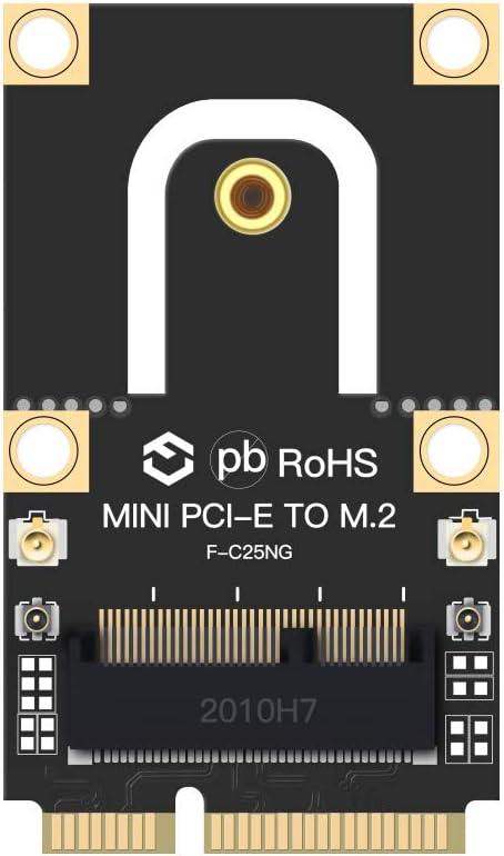 M.2 to PCIe Converter for Laptop, NGFF M.2 Key A+E WiFi Bluetooth Card to Mini PCI-E Adapter