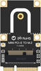 M.2 to PCIe Converter for Laptop, NGFF M.2 Key A+E WiFi Bluetooth Card to Mini PCI-E Adapter