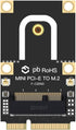 M.2 to PCIe Converter for Laptop, NGFF M.2 Key A+E WiFi Bluetooth Card to Mini PCI-E Adapter