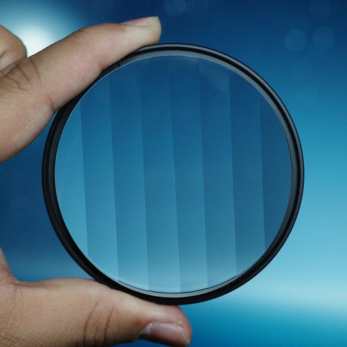 ZZQ&CCF 82mm Linear Prism Filter, Creative Photography Foreground Blur Repetitive Image Photography Prism