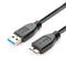 USB 3.0 Hard Drive Cable, USB-A to Micro B Cable for Samsung Galaxy S5, Note 3, Note Pro 12.2, Camera, WD Toshiba