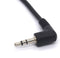 Angled 3.5 mm to Micro USB Cable Adapter, Convert Micro USB B 5 Pin Male to 3 Pole 3.5mm Male Jack Aux Audio