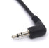 Angled 3.5 mm to Micro USB Cable Adapter, Convert Micro USB B 5 Pin Male to 3 Pole 3.5mm Male Jack Aux Audio