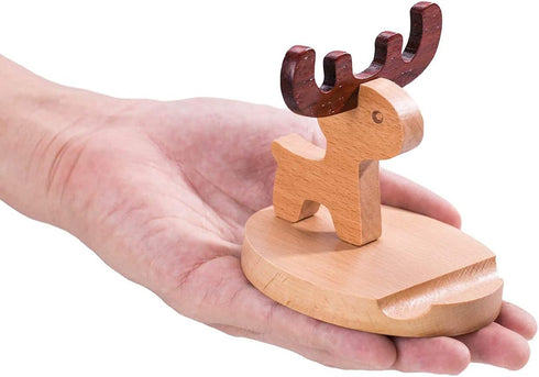 Pokanic Cell Phone Tablet Wood Stand Dock Holder Cradle Mount Organizer Charger Station NightStand Table Desk Room