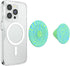 PopSockets Round Phone Grip Compatible with MagSafe, Adapter Ring Included, Wireless Charging Compatible - Swirl Oasis