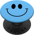 Light Blue Smile Face Happy Emoticon Cute 90s y2k PopSockets Standard Smiling PopGrip