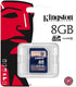 Kingston 8GB SDHC Memory Card, Class 4