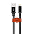 AGVEE 3 Pack 1.5ft Braided USB Charging Cable for iPhone 11, 10, 8, 7, 6S, 6, iPad, iPod - Reinforced End Tip, Black