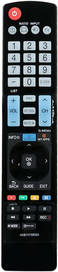 AKB73756524 Replacement Remote Control for LG TV 32LN5700 39LN5700 32LN570B 42LN5700 47LN5700 55LN5700 60LN5700