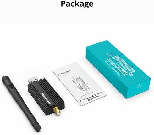 Smilewolf Zigbee 3.0 USB Dongle Plus Gateway, Wireless Adapter with Antenna for Home Assistant, Open HAB, etc.