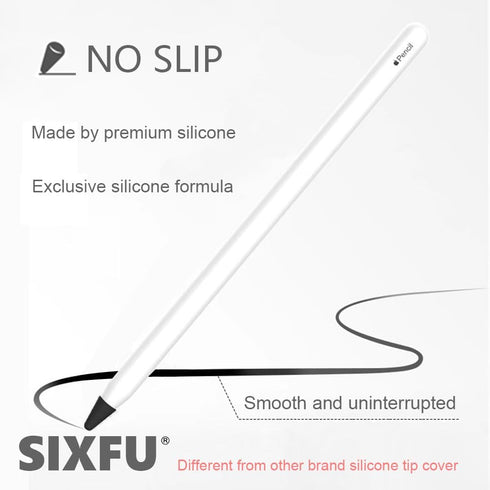 SIXFU 1 2 30) Cover Compatible with Apple Pencil Tips, Silicone Nibs Protector for Apple Pen and Gen iPencil Tip Paper