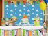 Blue Sky White Cloud Step and Repeat Photography Backdrop, 5x3ft Vinyl for Newborn Baby Shower Party Decorations