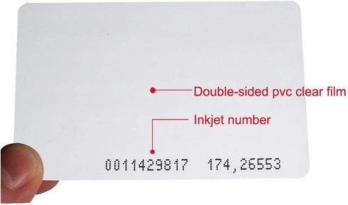 Meikuler 125Khz RFID Proximity Cards, 0.8mm ID Card for Door Entry Access Control System and Attendance - Read Only (30)