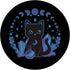 Cute Witchy Black Cat Crystal Alchemy Kawaii Pastel Goth PopSockets Swappable PopGrip