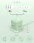 FDTEK 4 3 (1 Cube Power Strip, Widely Spaced Outlet with USB USB C) Flat Plug Power Strips with Long Extension Cords