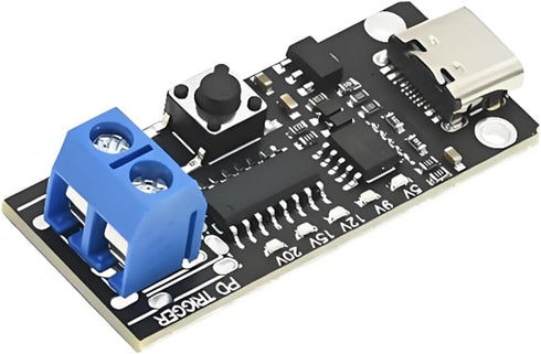 TechVrajna 1-Pack 100W USB-C Fast Charge Trigger Module, PD 3.0 / QC 3.0
