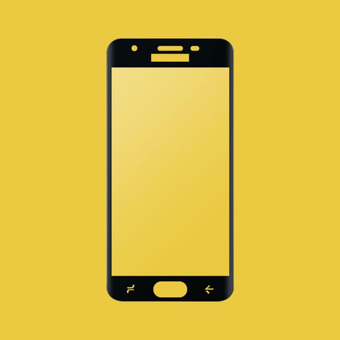 CENTAURUS Galaxy J7 2018 Screen Protector, 3 Pack, Ultra-Thin Full Coverage Black Tempered Glass for Samsung J7