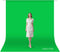 Qoolfoto Green Screen Backdrop, 1010FT Photography Chromakey Greenscreen Background Sheet for Zoom Meeting,