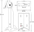 Universal Heavy-Duty Outdoor CCTV Security Camera Pole Mount Bracket (1 Pack) Adjustable for 30mm-200mm