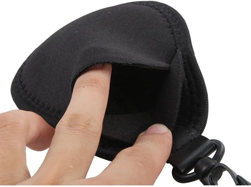 2 Pack Mini Lens Filter Pouch, Storage Bag Sleeve with Keychain Hook for CPL MC UV ND 25mm-72mm