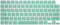 Stylish Keyboard Cover Silicone Protective Skin for MacBook Pro 14" 16" & Air 15" Clover Green