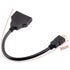 Marmoin 1 2 1 2 1080P HDMI Cable Splitter in Out HDMI Adapter Cable HDMI Male to Dual Female to Way, Support Two The