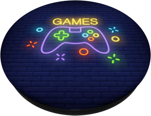 Cute Games Gaming Gift Accessories Video Games Equipment PopSockets PopGrip: Swappable Grip for Phones & Tablets