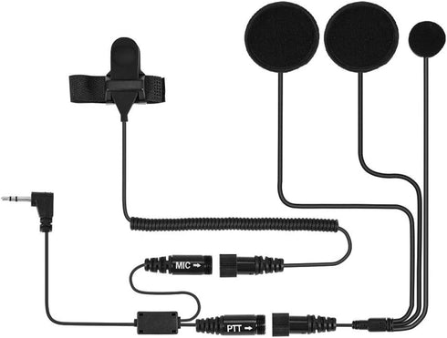 Motorcycle Headset Microphone PTT Earpiece for Motorola Two Way Radio T5428 T6200C T5720