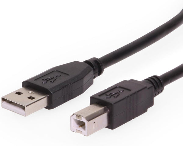 USBGear 2ft. Black USB 2.0 A to B Device Cable
