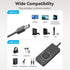 VENTION USB Sound Card, External Stereo Sound Card with Volume Control, USB to 3.5mm Jack Audio Adapter for PC