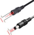 LitaElek 2pcs 1m 3.3ft 12V 5V-24V 5.5mm 2.1mm DC Extension Cable Extension Cord Power Cord x DC Jack Plug Adapter Male